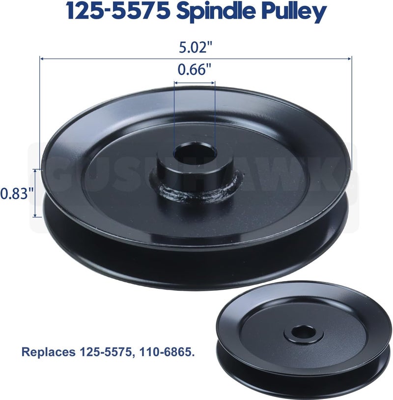 GUSUHAWK 139-3214 Spindle Assembly with 125-5575 Pulley Replaces Toro 139-3214 Spindle Toro 121-0751 Spindle Assembly, Toro 117-7267 Spindle, Toro 117-7439 for Toro SS5000, SS5060 Lawn Mowers - Image 4